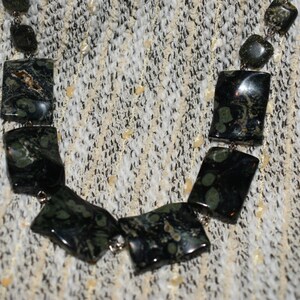 Russian Jade and Silver Statement Necklace image 4