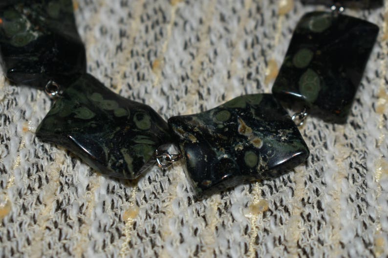 Russian Jade and Silver Statement Necklace image 5