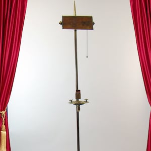 Arts and Crafts Iron Footed Floor Lamp with Mica Shade - 1910