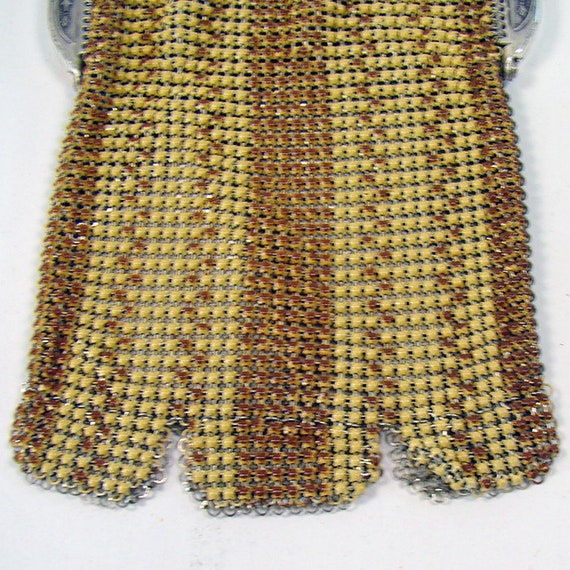 Silver Plated and Enamel Whiting & Davis Mesh Bag… - image 4