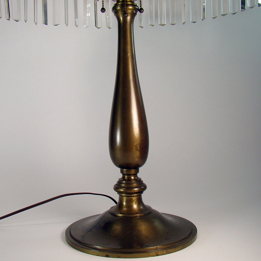 Huge Bradley & Hubbard Electric Table Lamp All Original Etsy