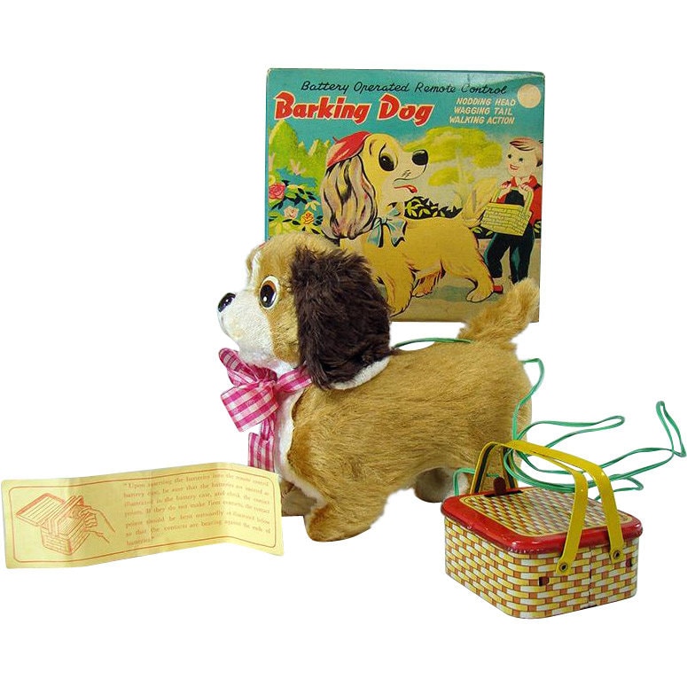 Remote Control Barking Dog Battery operated Toy Mint in Box Etsy