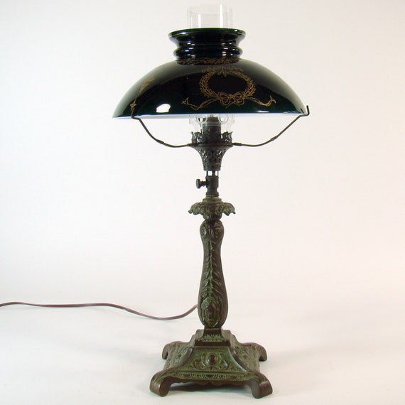 Turn-of-the-Century Gas Portable Table Lamp
