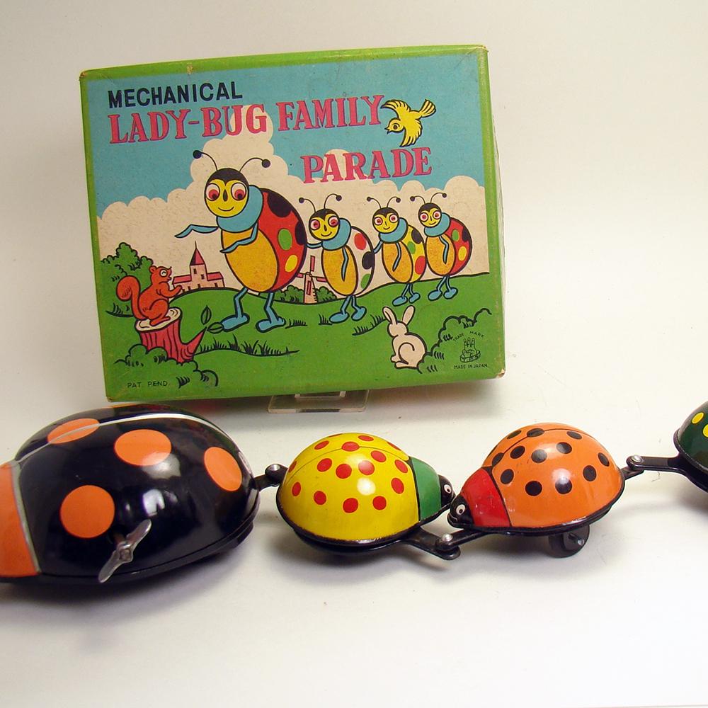 Mechanical Lady Bug Family Parade Tin Wind-up Toy in Box - Etsy