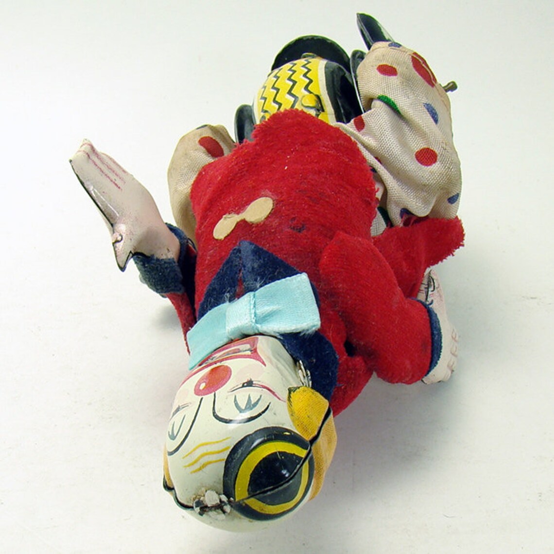 Tin Clown on Unicycle Windup Toy Japan Etsy