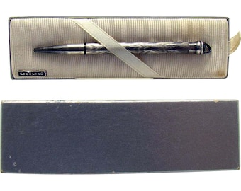 Rare Victorian Telescopic Pencil, FAIRCHILD, Gold Enamel Swiss