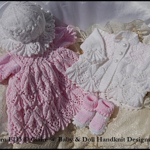 Leaves and Bobbles Dress Set 16-22” doll or preemie-3m+ baby