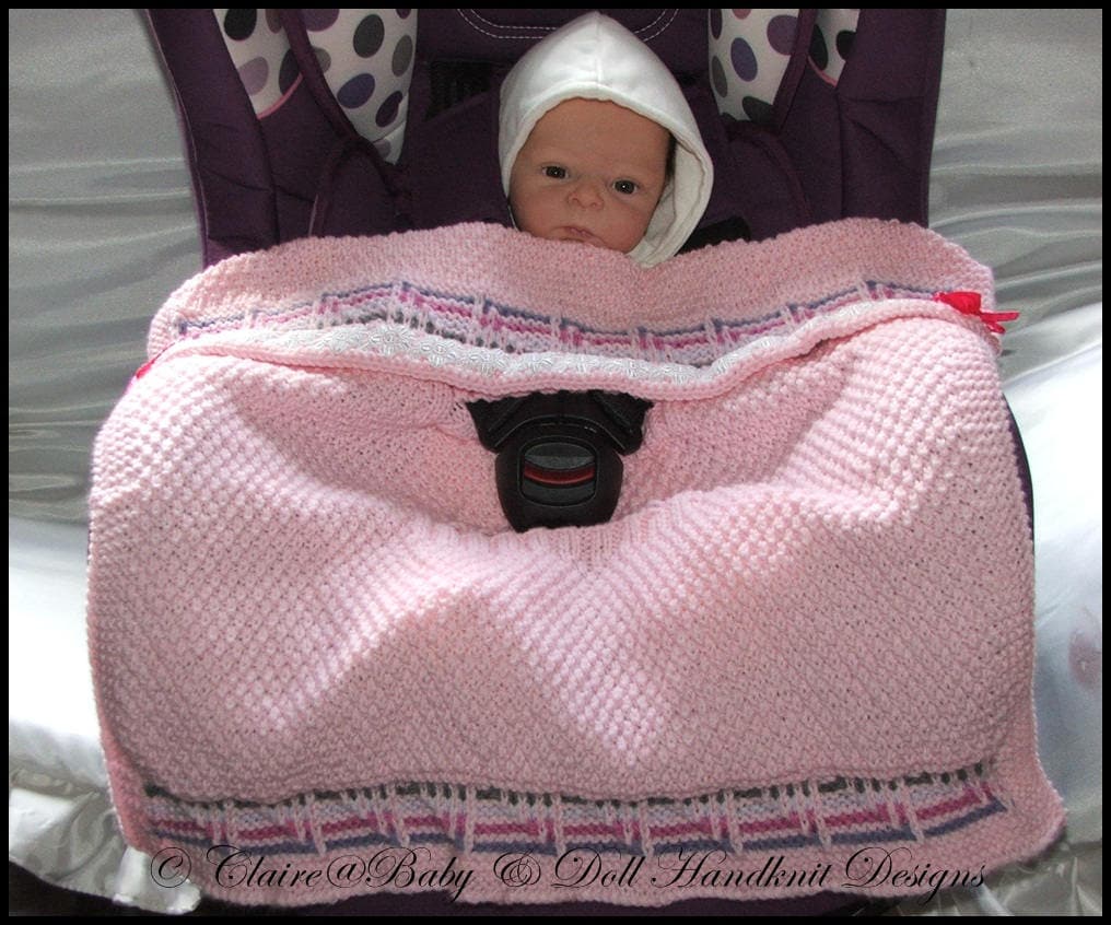 8 Patterns for Car Seat Blankets to Fit Standard 09m Car Etsy UK