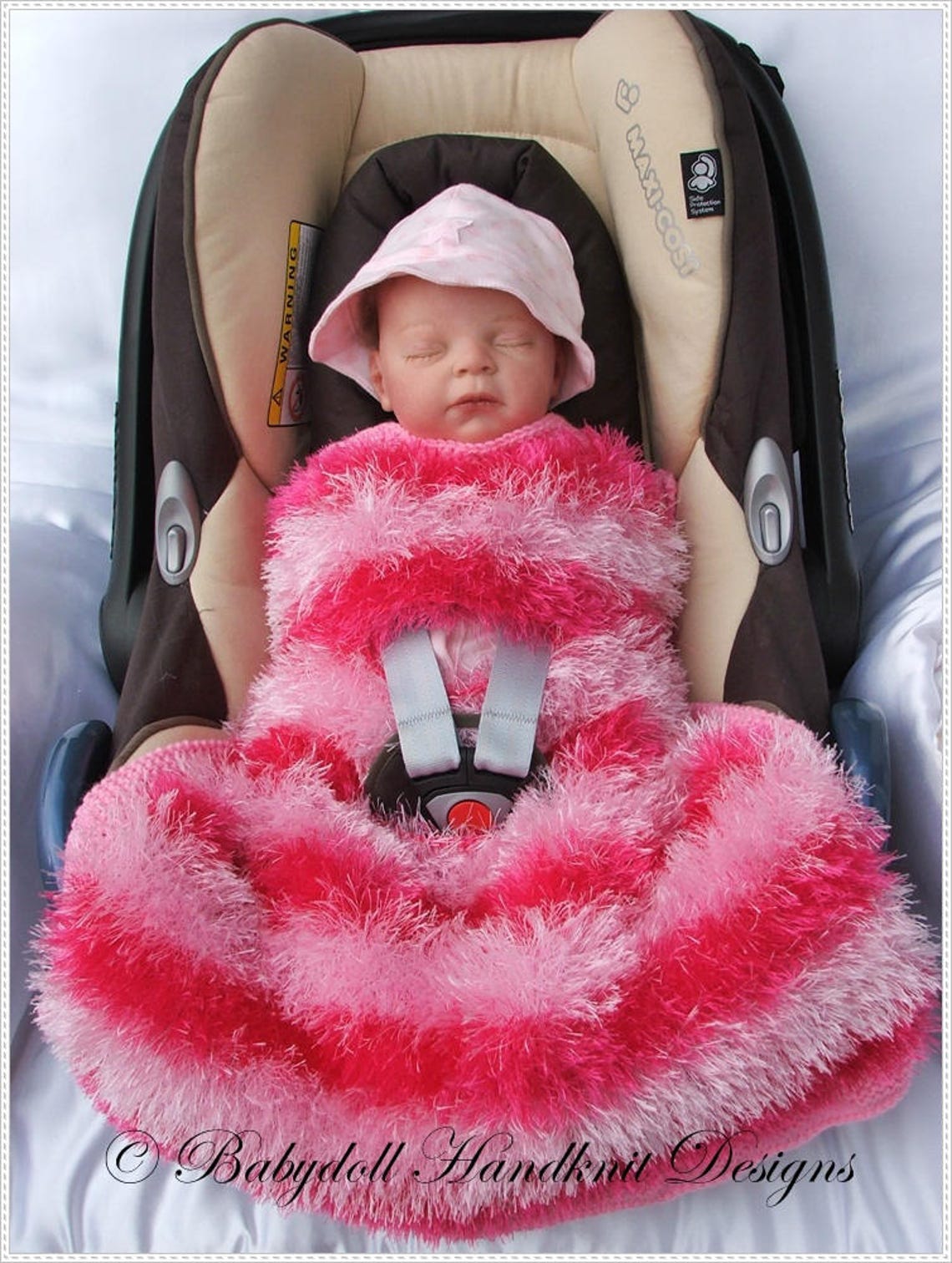 8 Patterns for Car Seat Blankets to Fit Standard 09m Car Etsy