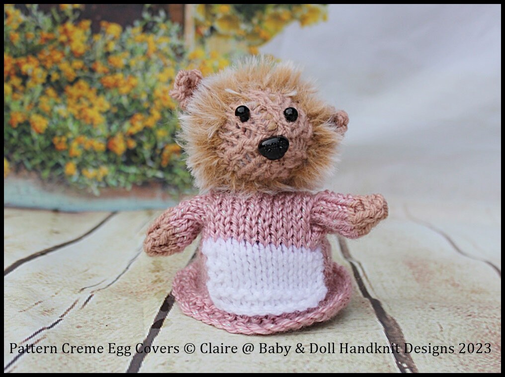 Knitting Pattern to Make Bunny, Duck & Hedgehog Crème Egg Covers or Egg ...