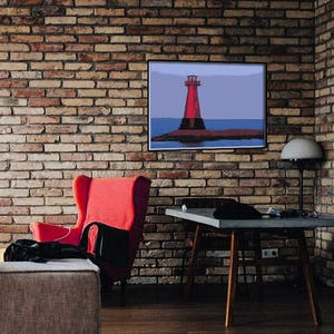 Marine Theme, Sea Decor, Sea Picture, Coastal, Lighthouse Picture, Wall Art, Sea Picture, Livingroom Wall Decor,  Lighthouse Photo.