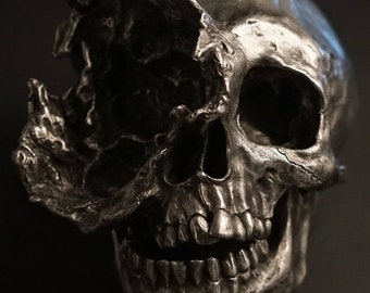 Crâne éclaté (fonte d'aluminium à froid)