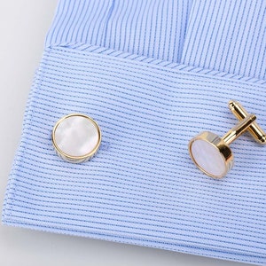 Mother of pearl cufflink , handmade minimalism cufflinks, groom cufflink, wedding cufflink, bestmen cufflink, bestmen gift, round cufflink