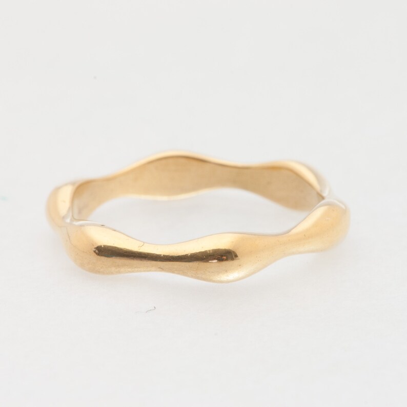 minimalism ring stacking ring Gold irregular shape ring architecture ring gold ring chunky ring irregular shape band wide band