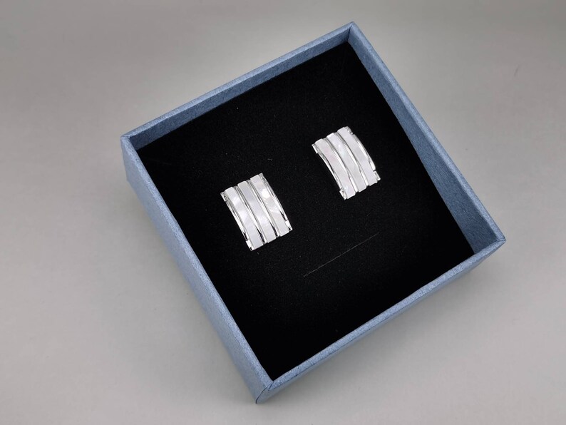 minimalism cufflinks rectangle cufflink Mother of pearl cufflink wedding cufflink bestmen cufflink wedding cufflink groom cufflink