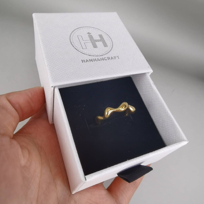 minimalism ring stacking ring Gold irregular shape ring architecture ring gold ring chunky ring irregular shape band wide band