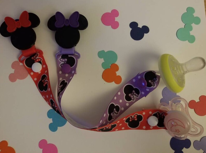 Pacifier Clip Disney inspired Pacifier Leash Disney Etsy