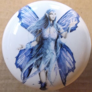 Fairy #3  Ceramic Cabinet knobs Kitchen hardware pulls