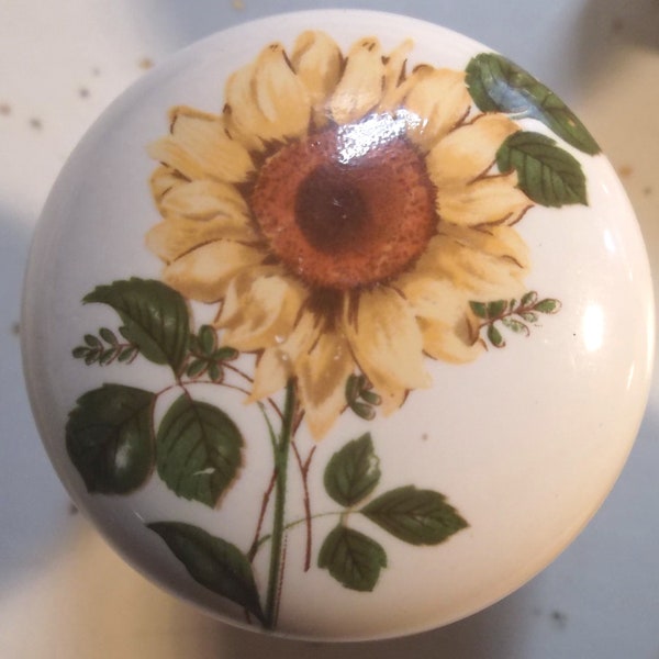 Sunflower Knobs Etsy