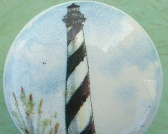 Cape Hatteras NC #5 Light House Lighthouse Ceramic Cabinet Knobs Kitchen Drawer pulls