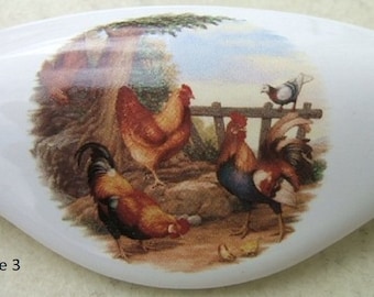 Farm rooster CABINET drawer kitchen hardware door pulls