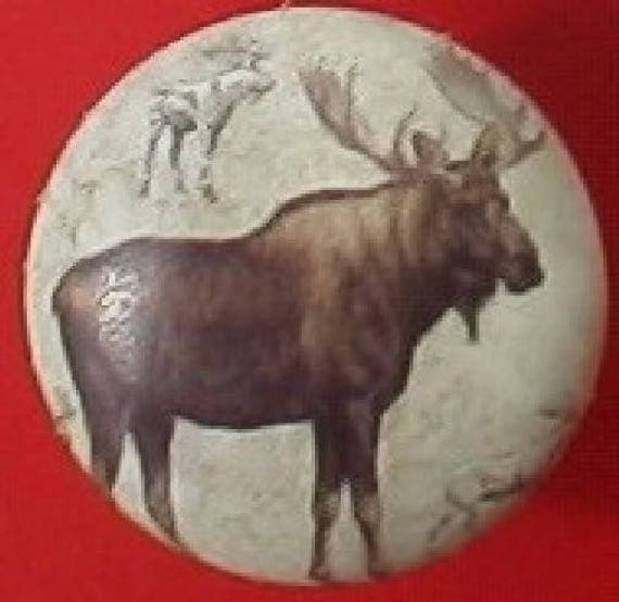 Realistic Moose Wildlife Animal Cabinet Knobs Kitchen Pulls Etsy