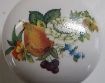 Fruit and Flowers #2 cabinet knobs Ceramic Cabinet Knobs Kitchen Drawer pulls