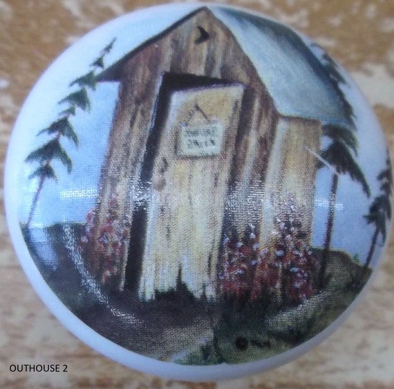 Outhouse Cabinet Knob Kitchen Bathroom Cabinet Hardware Door Etsy