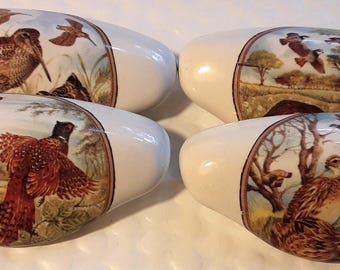 Game Bird Ceramic Cabinet Kitchen bird drawer pulls Duck Hardware