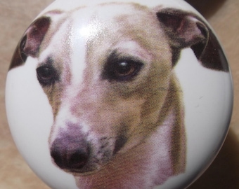 Italian Greyhound Ceramic Cabinet Knobs Dog Kitchen Door pulls