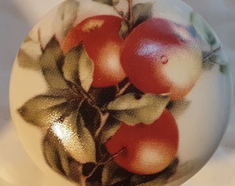 Hawley Apple Cluster Ceramic Cabinet Knobs Kitchen Drawer pulls