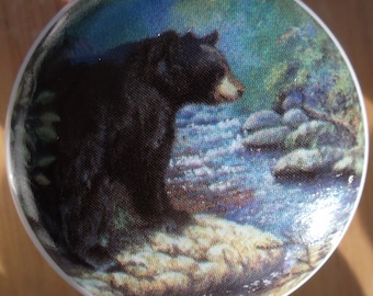 Bear #2 wildlife animal kitchen door Cabinet Knobs