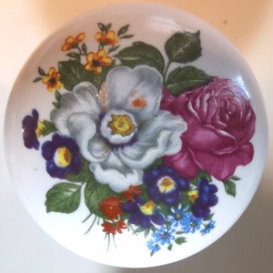 Rose flower Bouquet Cabinet Knob kitchen cabinet hardware Door pulls