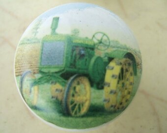 Antique John Deere Ceramic Cabinet Knobs