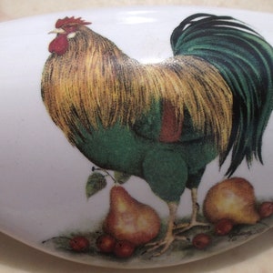 Green Yellow Rooster pears CABINET drawer kitchen hardware door pulls