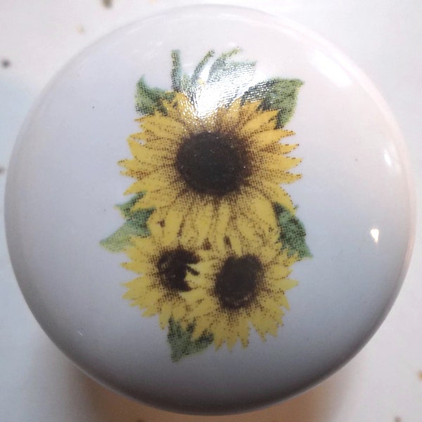 Sunflower Knobs Etsy