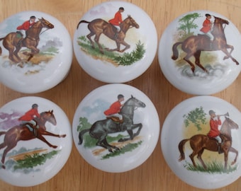 Foxhunt hunt scene #1 (6) @Pretty@ CABINET Knobs drawer Pull