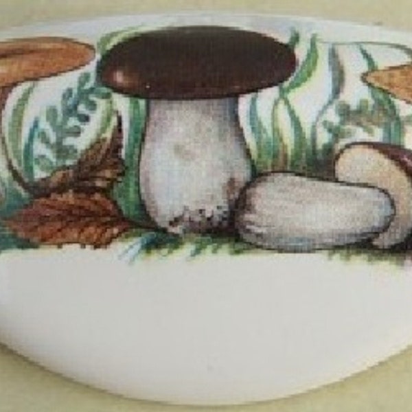 Mushroom Ceramic Drawer Pull  Cabinet Hardware Kitchen vegetable Drawer pulls casa.