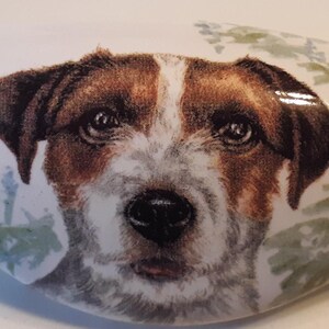 Jack Russell Terrier Drawer pull Ceramic Cabinet Kitchen Drawer pulls @Pretty@ Hardware dog