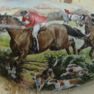 Fox hunting  Drawer pulls Ceramic Cabinet Hardware Kitchen