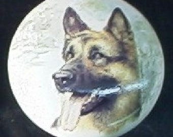 German Shepherd Dog Ceramic Cabinet Knobs Kitchen Door pulls Door Hardware puppy