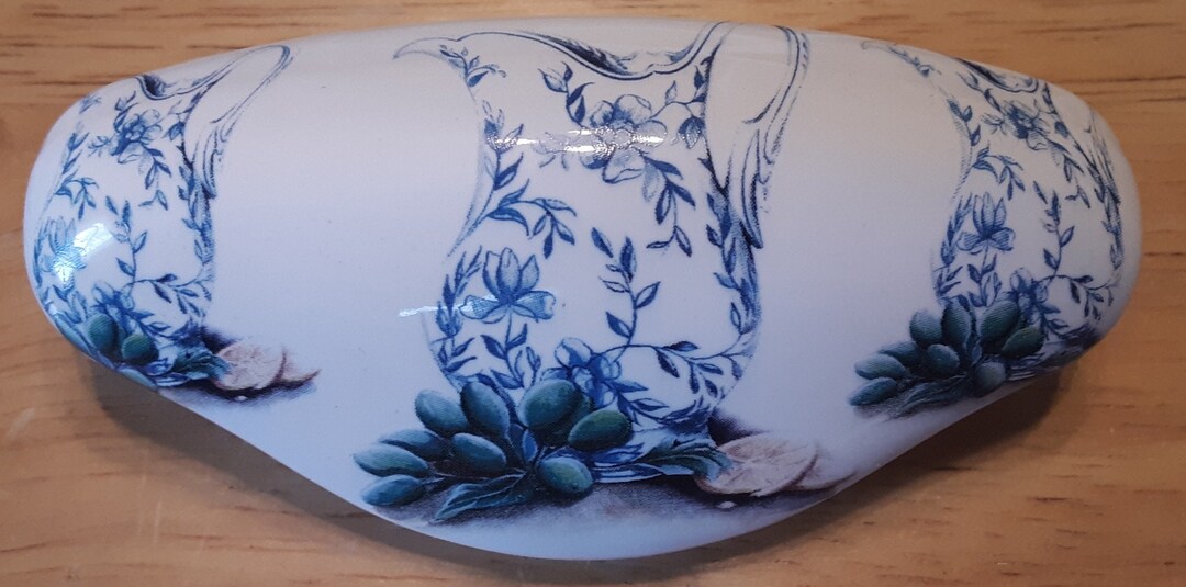 Blue Delft Pitchers Ceramic Kitchen Drawer Door Pulls Hardware