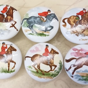 Foxhunt hunt scene #1 (6) @Pretty@ CABINET Knobs drawer Pull
