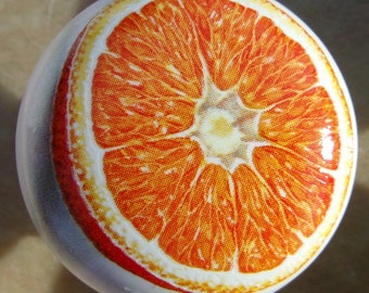 Orange Slice Ceramic Cabinet Knobs Kitchen Drawer pulls
