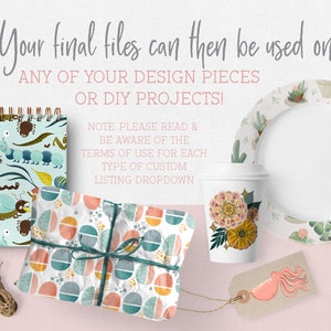 Custom Graphic Design: Illustration, Digital Paper, Fabric Design image 4