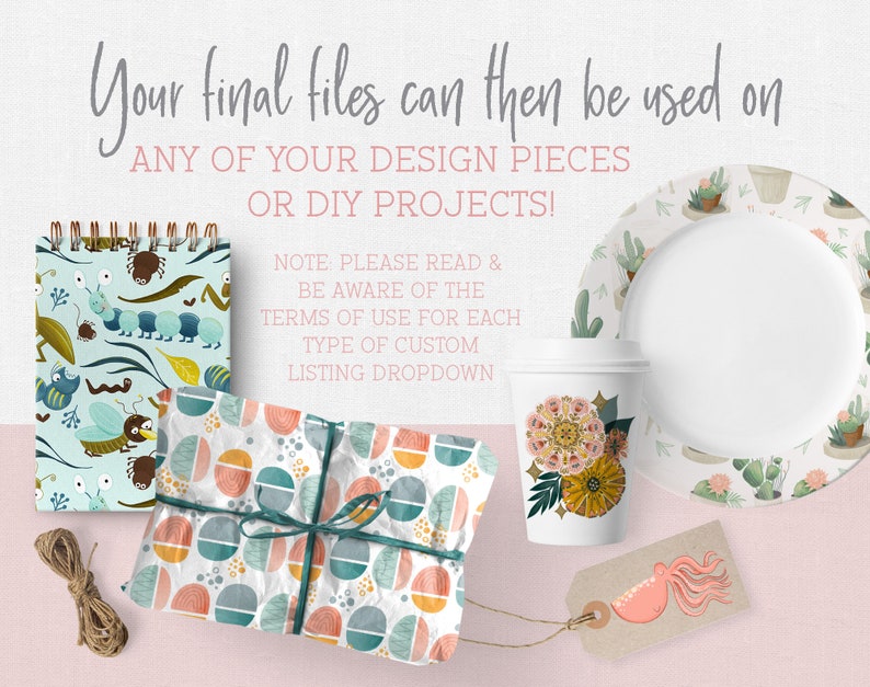 Custom Graphic Design: Illustration, Digital Paper, Fabric Design image 4
