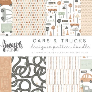 Cars and Trucks Digital Paper, DH