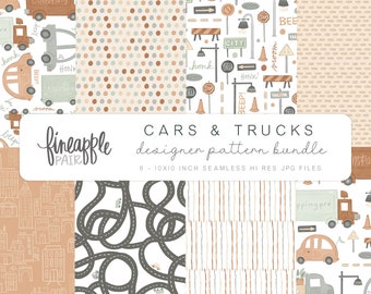 Cars and Trucks Digital Paper, DH