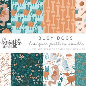 Hunderasse Clipart, süße Hunde Clipart, Hundeliebhaber Grafiken, Französische Bulldogge Clipart, Hundeliebhaber Digitales Papier, Hund Musterdesign, DH