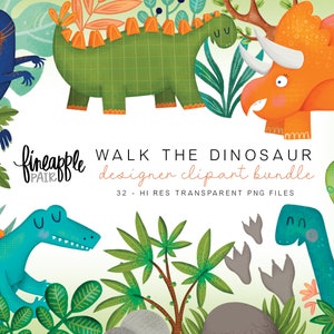 Dinosaur Clip Art,  Cute Dinosaur clipart, Dinosaur Digital Download, Dinosaur PNGs, Dinosaur Bundle, DH